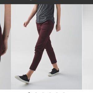 Lululemon &go City Trek Trouser Bordeaux Drama Size 4